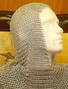 Show more information about Medieval chain mail armour coif
Armour Chain mail coif headwear made from steel chain links,