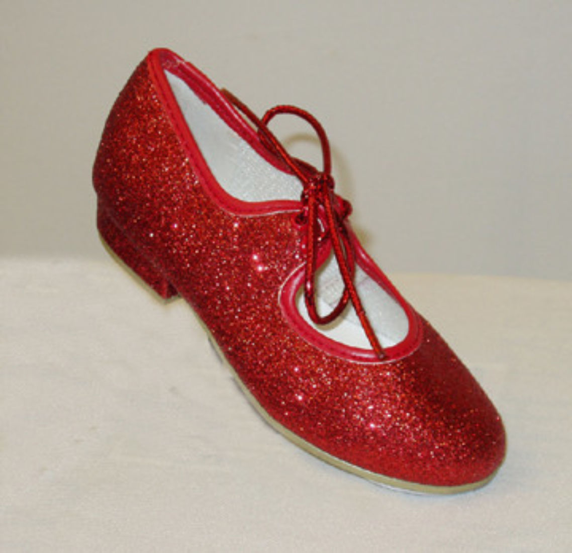 red glitter dance shoes