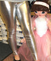 Show more information about streach shiny gold silver black leggins
Leggings shiny streach fitting,silver, gold, black,